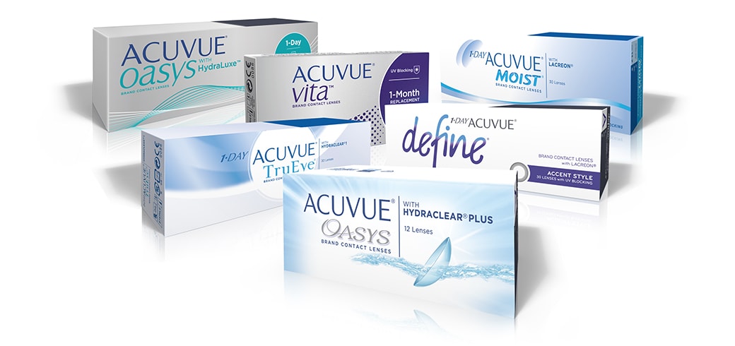 Acuvue contact lenses at NH optometrist Plattekloof